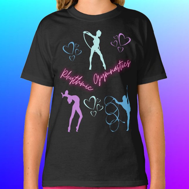 Rhythmic Gymnastics Hoop, Ribbon and Ball  T-Shirt (Rhythmic Gymnastics Hoop, Ribbon and Ball T-Shirt)