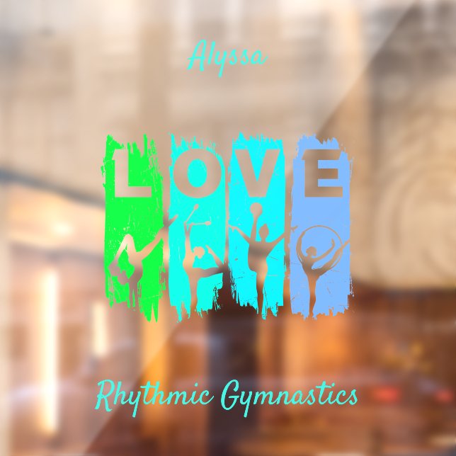 Rhythmic Gymnastics Love in Green and Aqua    (Sheet 2)