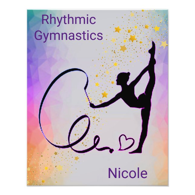 Rhythmic Gymnastics Personalised Photo Print (Front)