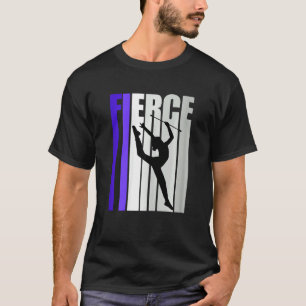 Rhythmic Gymnastics Purple Fierce Theme Design T-Shirt