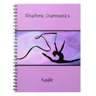 Rhythmic Gymnastics Purple Ribbon Notebook