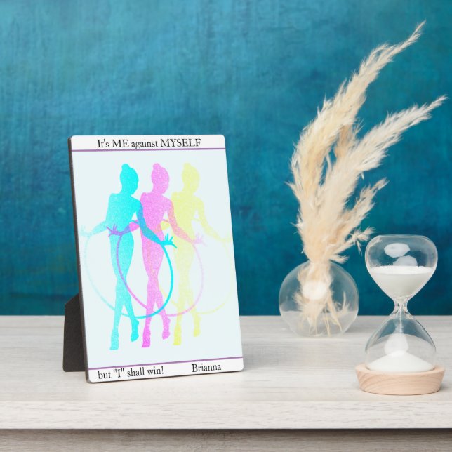 Rhythmic Gymnastics Reflections Me, Myself & I  Plaque (Side)