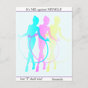 Rhythmic Gymnastics Reflections Me, Myself & I  Postcard