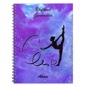 Rhythmic Gymnastics Ribbon Galaxy Notebook