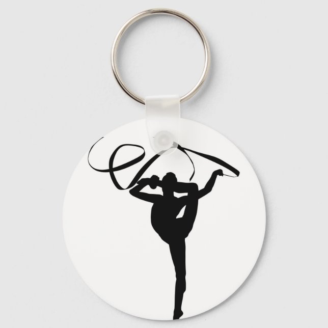 Rhythmic Gymnastics - Ribbon Key Ring (Front)