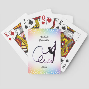 Rhythmic Gymnastics Ribbon Stars Playing Cards