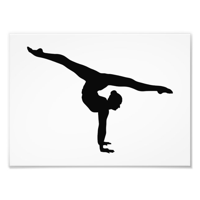 Rhythmic Gymnastics Silhouette Photo Print (Front)