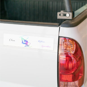 Rhythmic Gymnastics with ribbon Bumper Sticker
