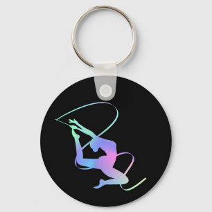Rhythmic Gymnastics with ribbon Key Ring