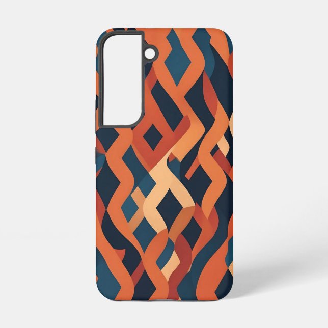 Rhythmic Pattern inspired by Carpet Weaving Samsung Galaxy S22 Case (Back)