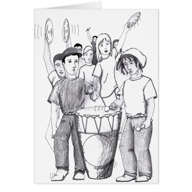 Rhythms Drum Dancing People (Front)