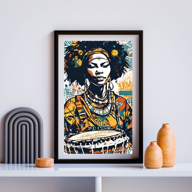 Rhythms of Her Roots – Afrocentric Drum & Culture  Poster (Creator Uploaded)