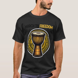 Rhythms of History: Black Heritage Drum Collection T-Shirt