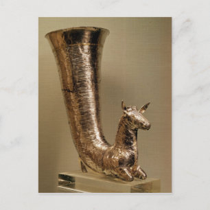 Rhyton in the form of an ibex, from Iran Postcard