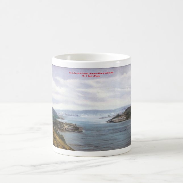 Ría de Ferrol (A Coruña)/Estuary of Ferrol Coffee Mug (Center)