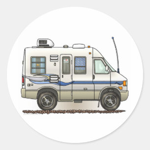 Rialta Winnebago Camper RV Classic Round Sticker