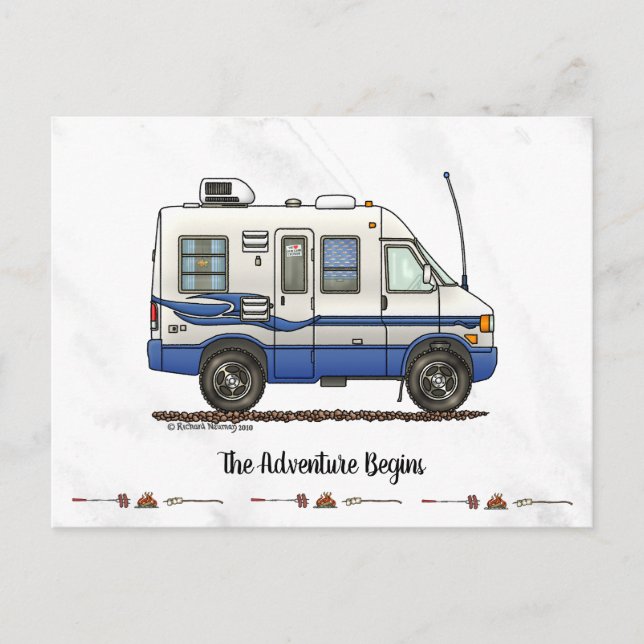 Rialta Winnebago Camper RV HSH Postcard (Front)