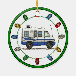 Rialta Winnebago Camper RV M Ceramic Ornament