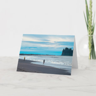 Rialto Beach, Olympic National Park, Washington Thank You Card