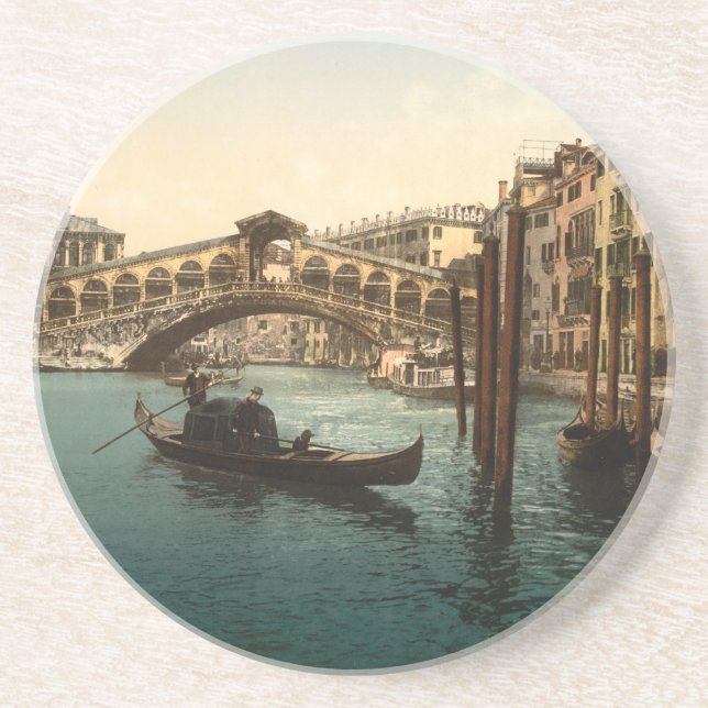 Rialto Bridge I, Venice, Italy Coaster (Front)
