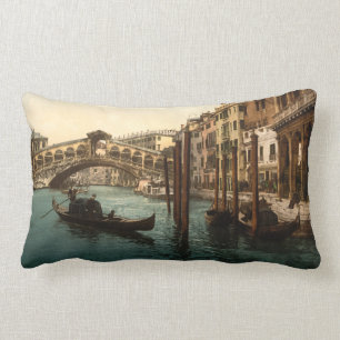 Rialto Bridge I, Venice, Italy Lumbar Cushion