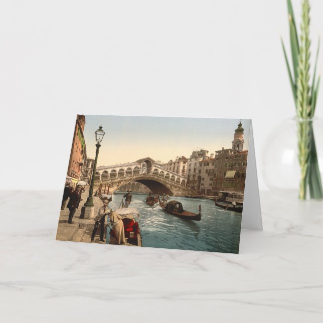 Rialto Bridge II, Venice, Italy Card (Front)
