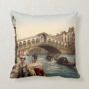 Rialto Bridge II, Venice, Italy Cushion