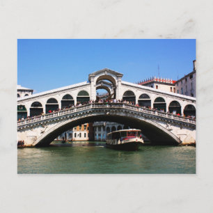Rialto Bridge in Venice Postcard