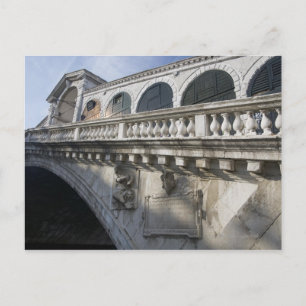 Rialto Bridge over the Grand Canal Venice Italy Postcard