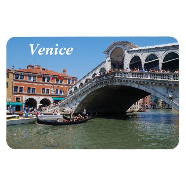 Rialto Bridge Premium Magnet (Horizontal)