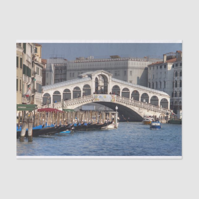 Rialto Bridge Venice Italy Tissue Paper (Front)