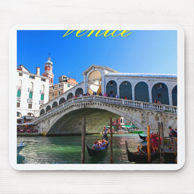 Rialto Bridge Venice - Pro Photo Mouse Pad (Front)