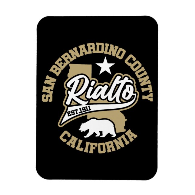 Rialto,California Magnet (Vertical)