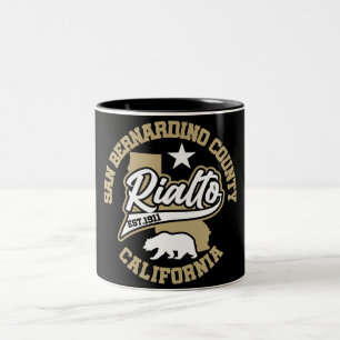 Rialto,California Two-Tone Coffee Mug