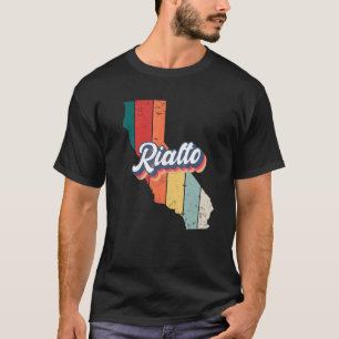 Rialto City Retro Vintage Hometown California T-Shirt