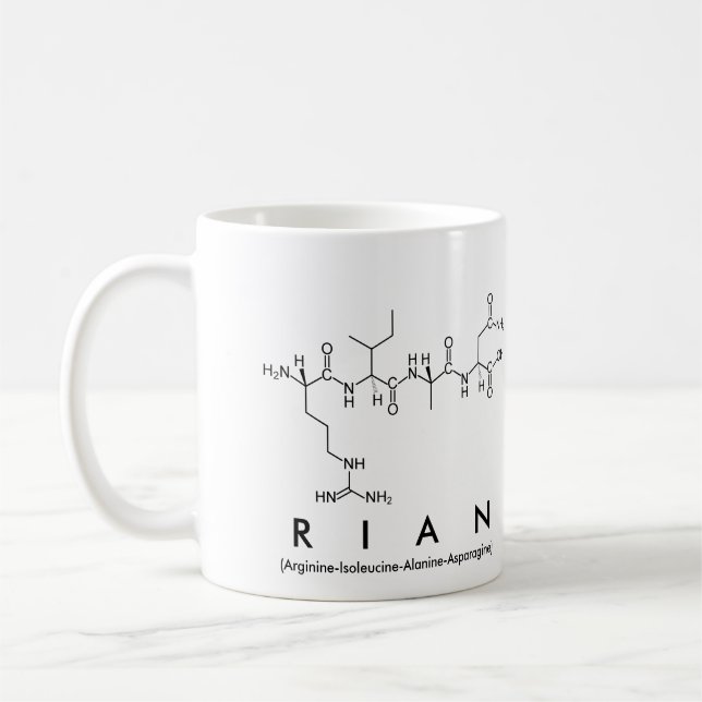 Rian peptide name mug (Left)