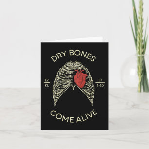 Rib Cage Dry Bones Come Alive Bible Verse Christia Card