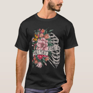 Rib Cage Inhale Peace Exhale Chaos Mental Health T-Shirt
