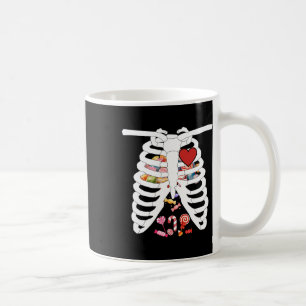 Rib Cage X-ray Candy Funny Halloween Costume Kids Coffee Mug