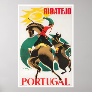 Ribatejo Art Portugal Travel Poster Portuguese