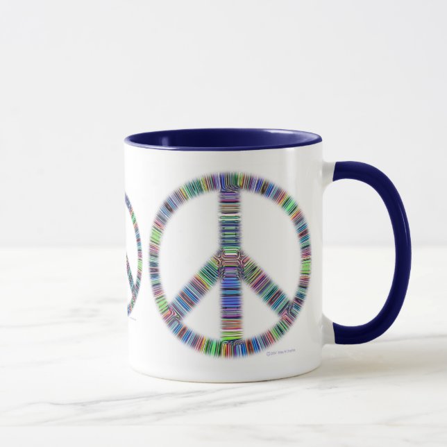 Ribbed Peace Trio Mug (Right)