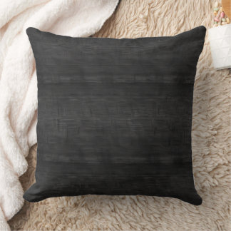 Ribbed texture in grey and black pattern cushion