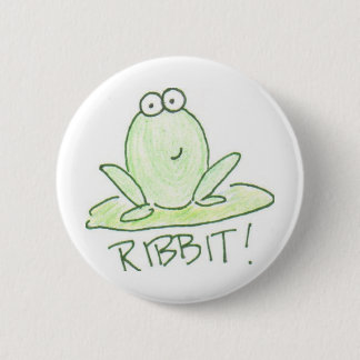 RIBBIT! 6 CM ROUND BADGE
