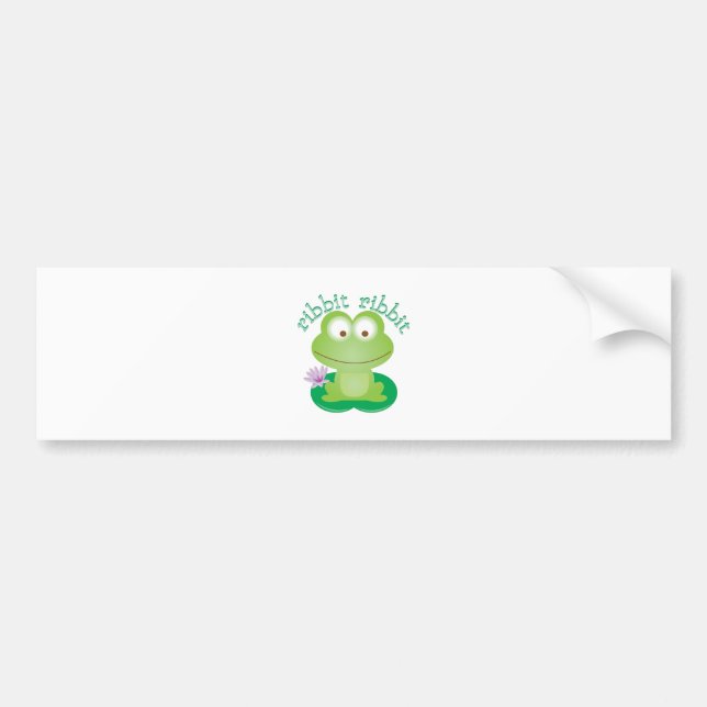 Ribbit Ribbit Bumper Sticker (Front)