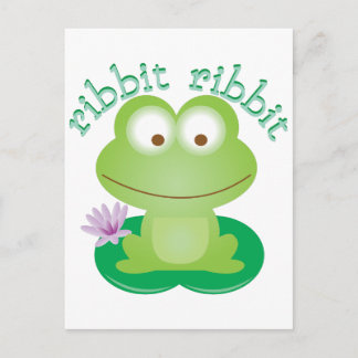 Ribbit Ribbit Postcard