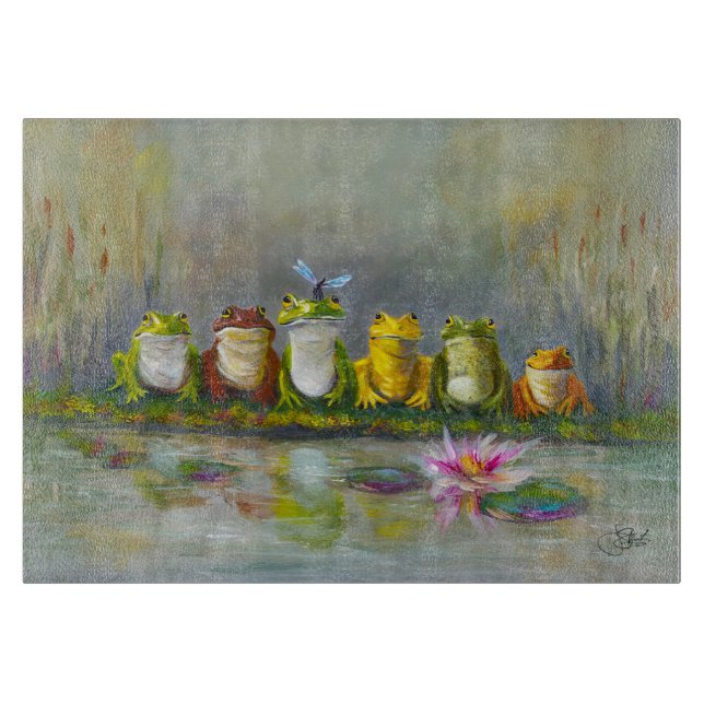 Ribbit River & Games Cutting Board (Front)