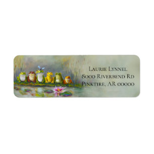 Ribbit River Return Address Label