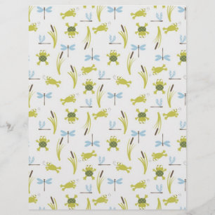 Ribbit Scrapbook Paper Dual-sided