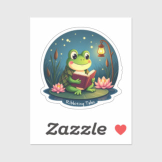 Ribbiting Tales - Cute Frog Sticker