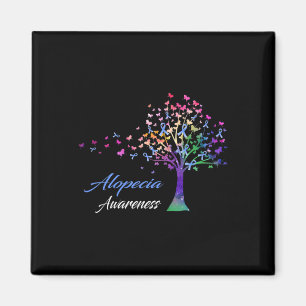 Ribbon Alopecia Awareness  Magnet